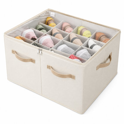 👟 Shoe Storage Organizer | Divided Compartments | Closet & Under-Bed Storage