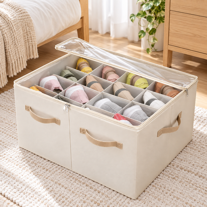 👟 Shoe Storage Organizer | Divided Compartments | Closet & Under-Bed Storage