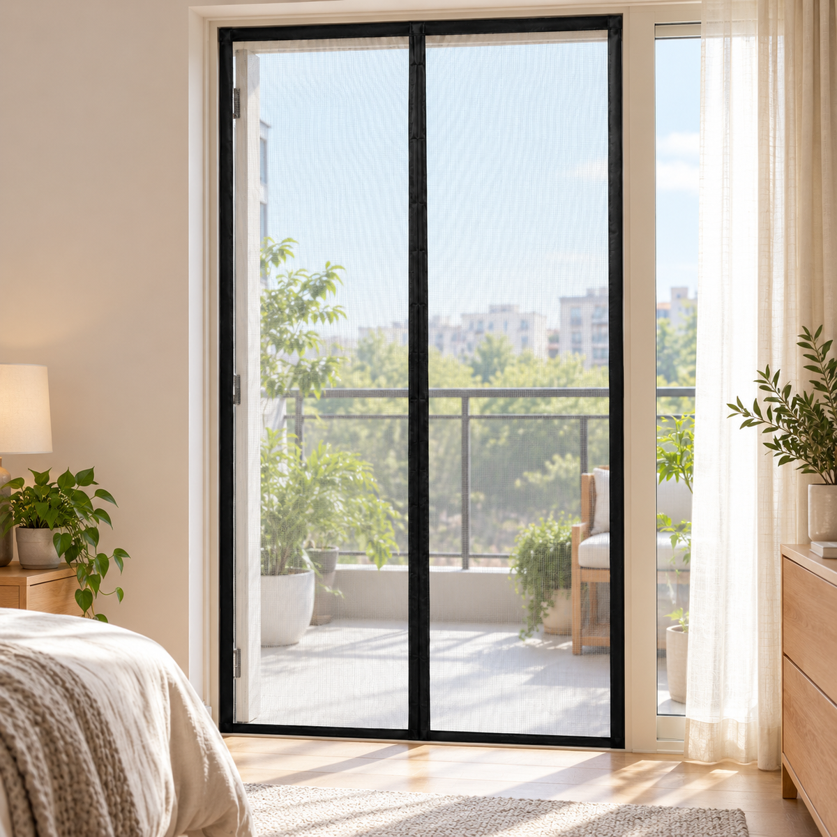 🚪 Magnetic Screen Door | Breathable Mesh Curtain | Patio & Entryway | Hands-Free Closure