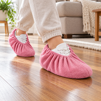 👟 Floor-Friendly | Stretch Reusable Shoe Protection | Soft Indoor Covers