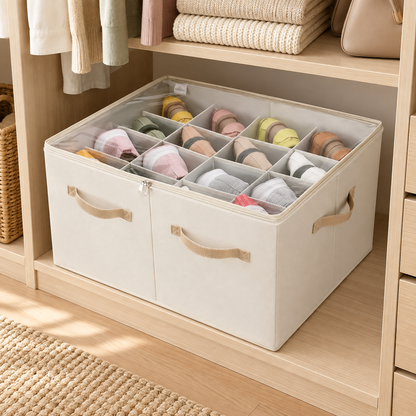 👟 Shoe Storage Organizer | Divided Compartments | Closet & Under-Bed Storage
