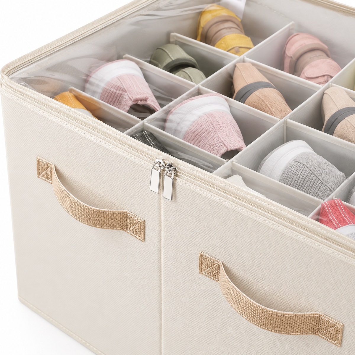 👟 Shoe Storage Organizer | Divided Compartments | Closet & Under-Bed Storage