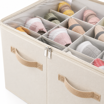 👟 Shoe Storage Organizer | Divided Compartments | Closet & Under-Bed Storage