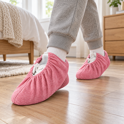 👟 Floor-Friendly | Stretch Reusable Shoe Protection | Soft Indoor Covers